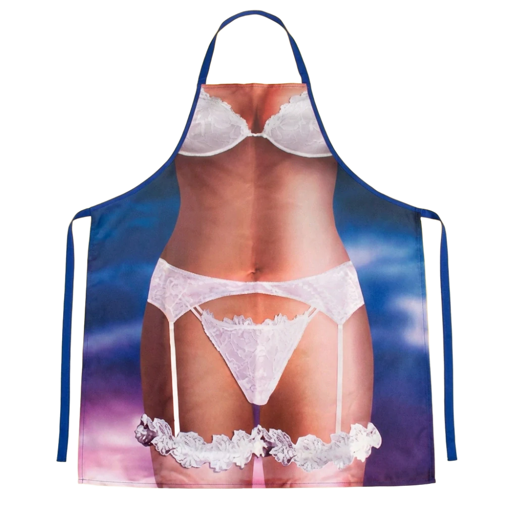 Sexy zástěra pro ženy - dívka ve spodním prádle