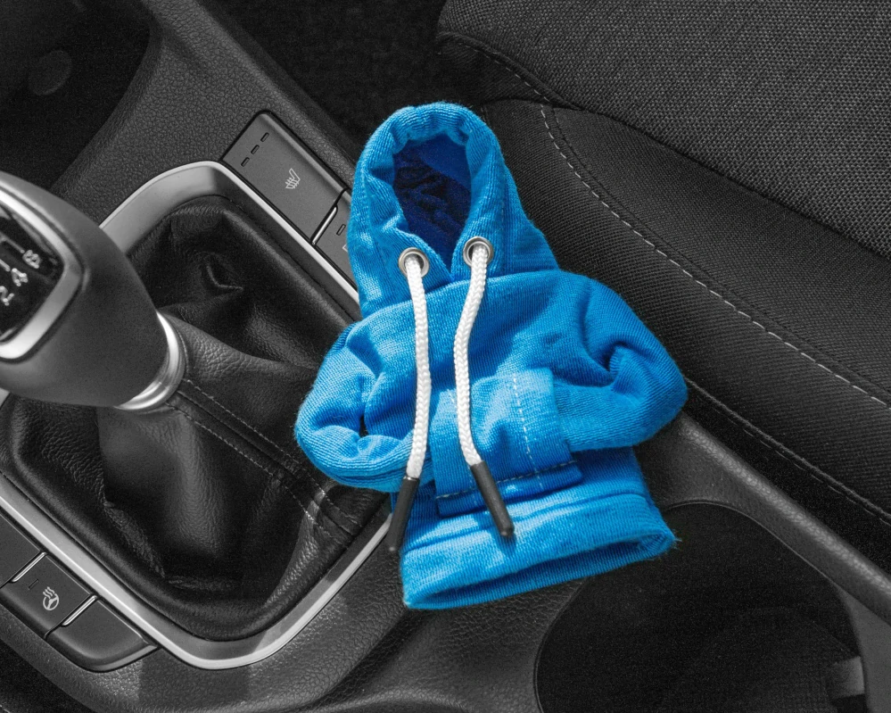 Mikina na řadicí páku do auta - modrá