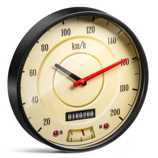 Nástěnné hodiny pro řidiče - tachometr